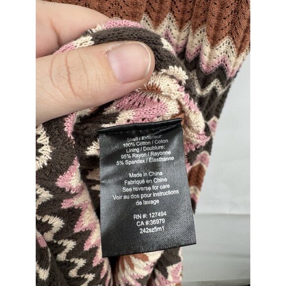 Heartloom Bennet Knit Maxi Dress Women Large Colorful Ruffle Retro Y2K NEW - Picture 5 of 9